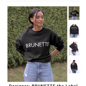 Brunette the label crewneck sweater size XL